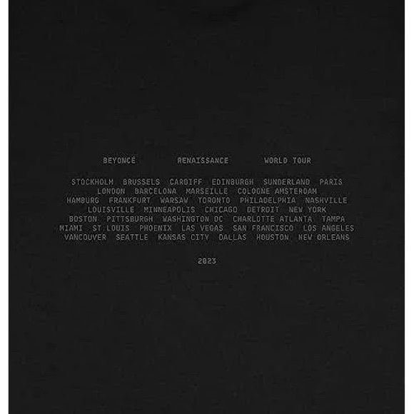 Large Oversized Beyonce Renaissance Tour T-Shirt - Picture 6 of 8